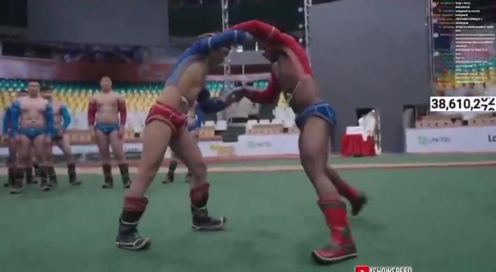 WWE？！甲亢哥與一名蒙古職業(yè)摔跤手對(duì)決，并使出瘋狂終結(jié)技！