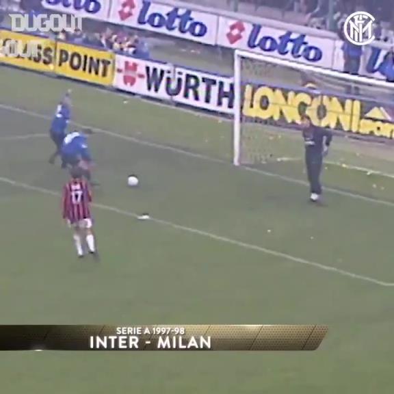 巔峰歲月！大羅藍(lán)黑生涯中的米蘭德比進(jìn)球