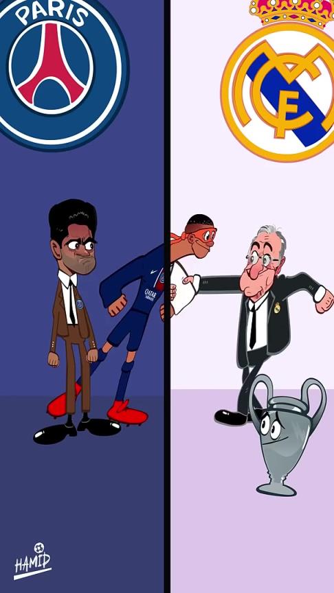 外網(wǎng)動畫惡搞：對皇馬和姆巴佩來說，這本該是一個美好的賽季！