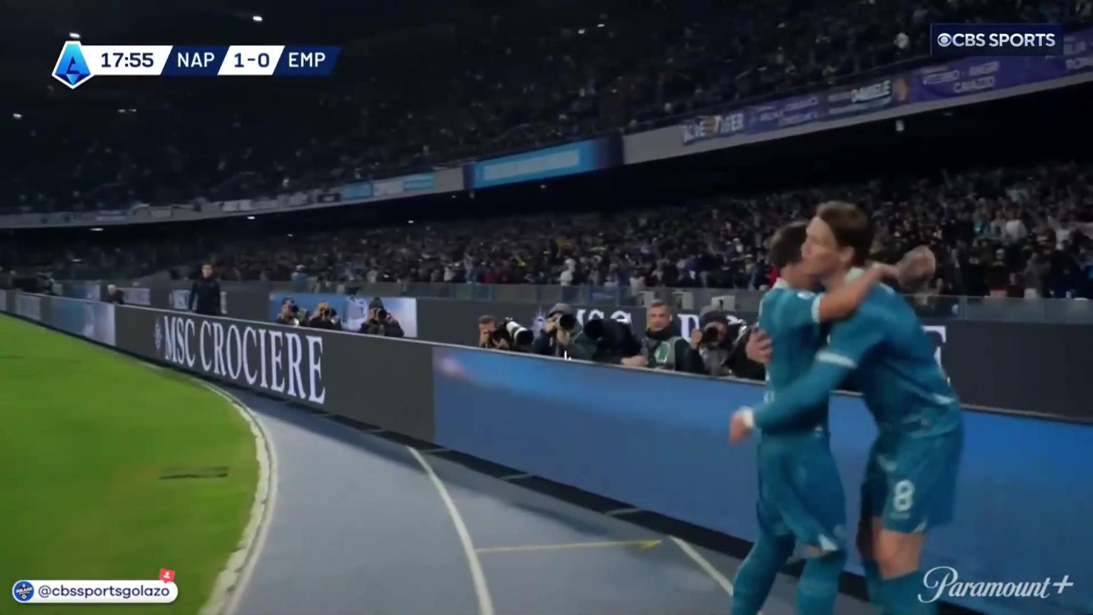 完美進球！麥克托米奈中場帶球一條龍外圍勁射破門！